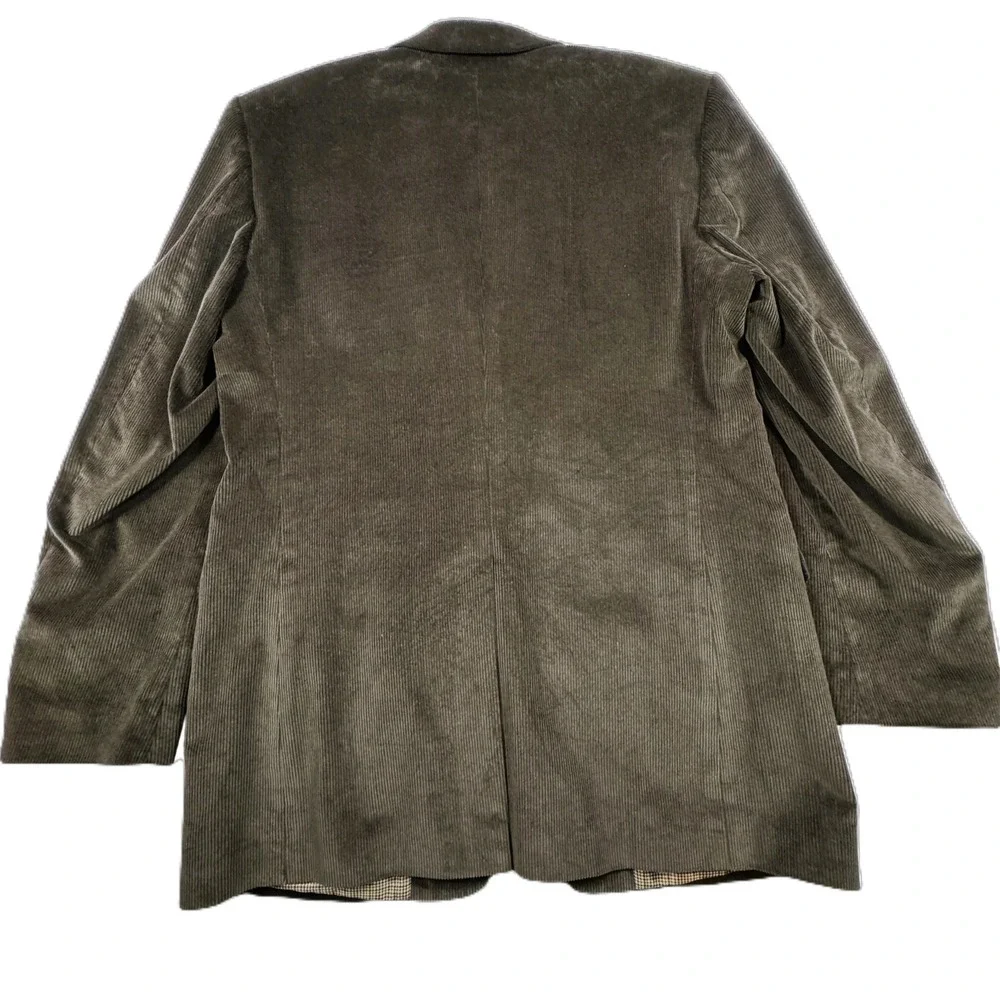 Saddlebred Corduroy Sport Coat Mens 40L Brown Blazer Jacket Cotton‎ NEW Academia